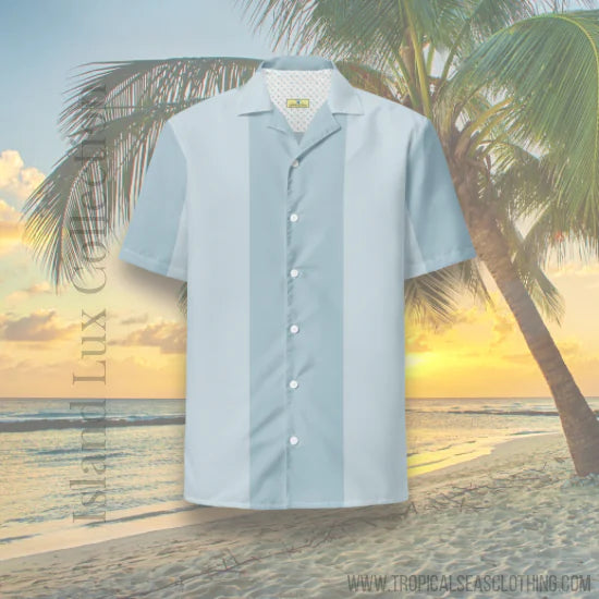 Mako Blue Button Shirt: Dive into Coastal Elegance!