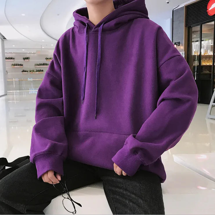 Men's Oversized Hooded Sweater - Trendy Casual Fit Jacket